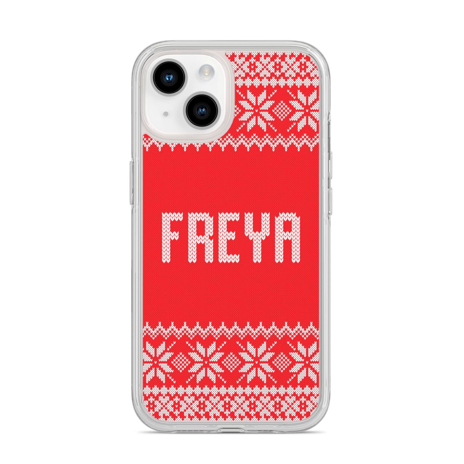 Christmas Jumper iPhone 14 Clear Tough Case Starlight