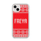 Christmas Jumper iPhone 14 Plus Clear Tough Case Starlight