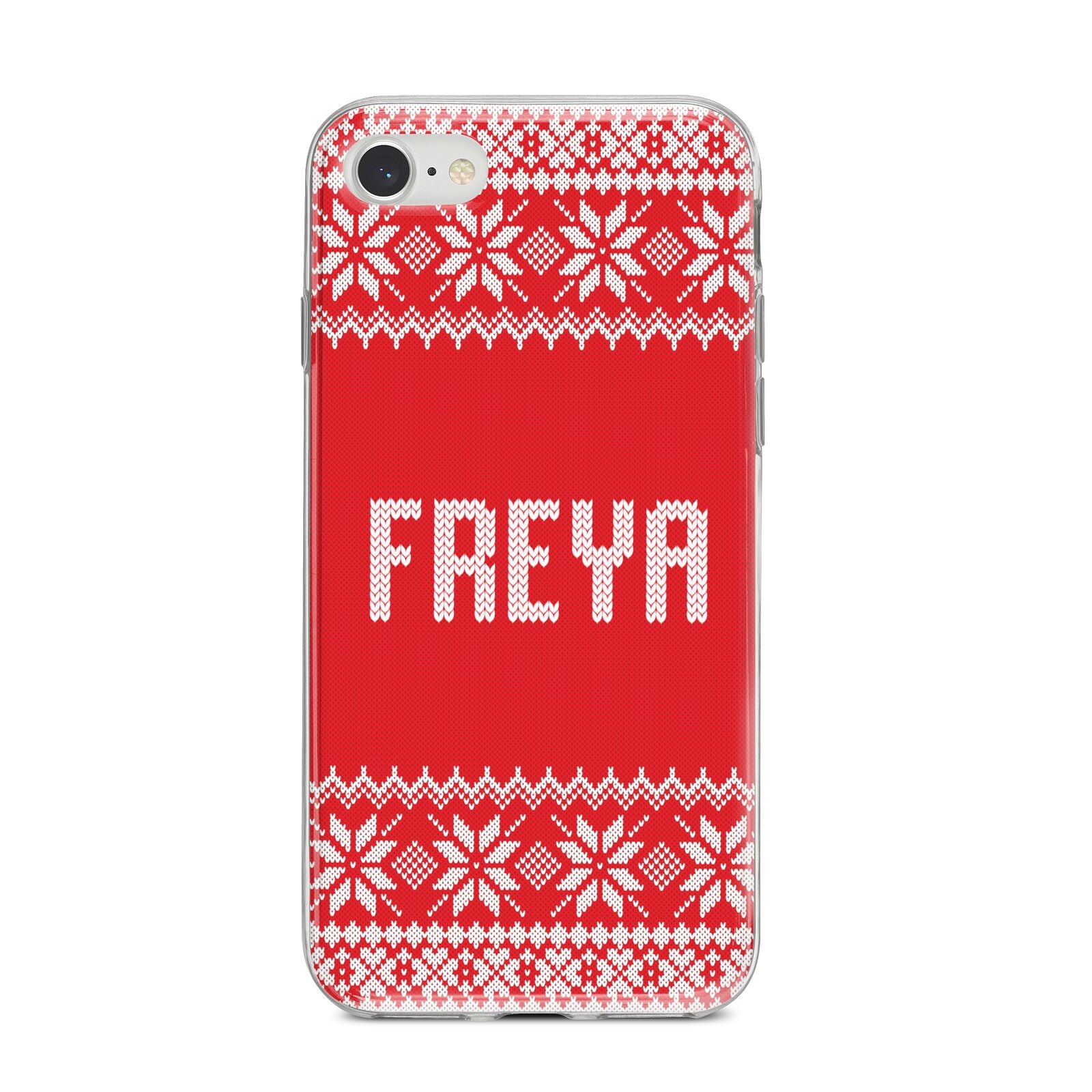 Christmas Jumper iPhone 8 Bumper Case on Silver iPhone