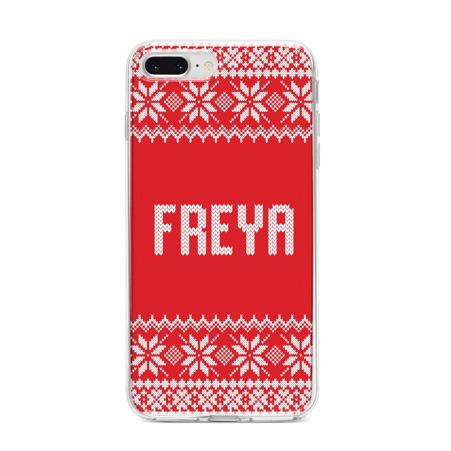 Christmas Jumper iPhone 8 Plus Bumper Case on Silver iPhone