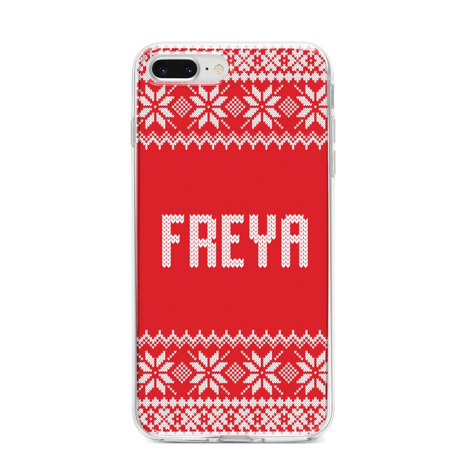 Christmas Jumper iPhone 8 Plus Bumper Case on Silver iPhone
