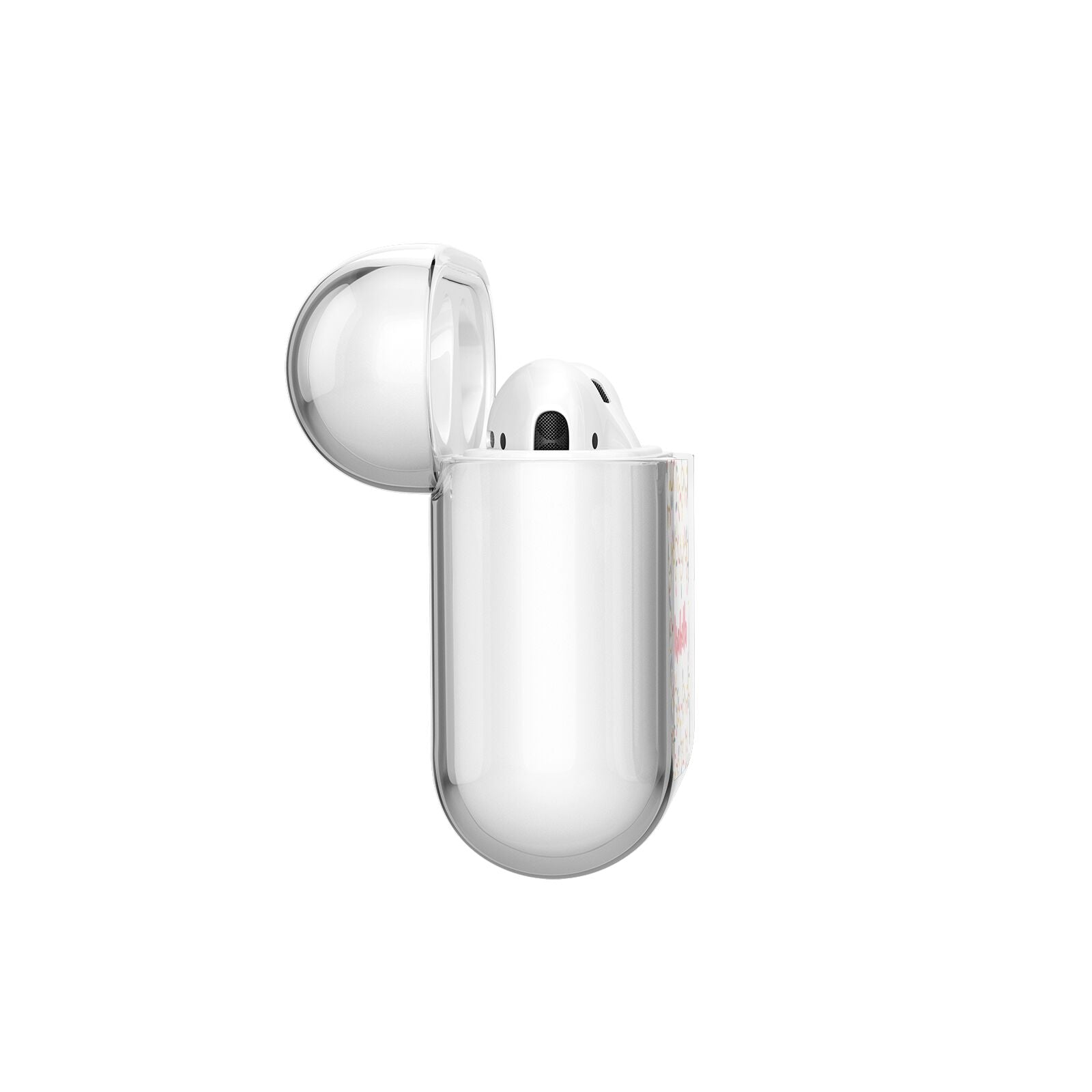 Christmas Lights Pattern Custom AirPods Case Side Angle