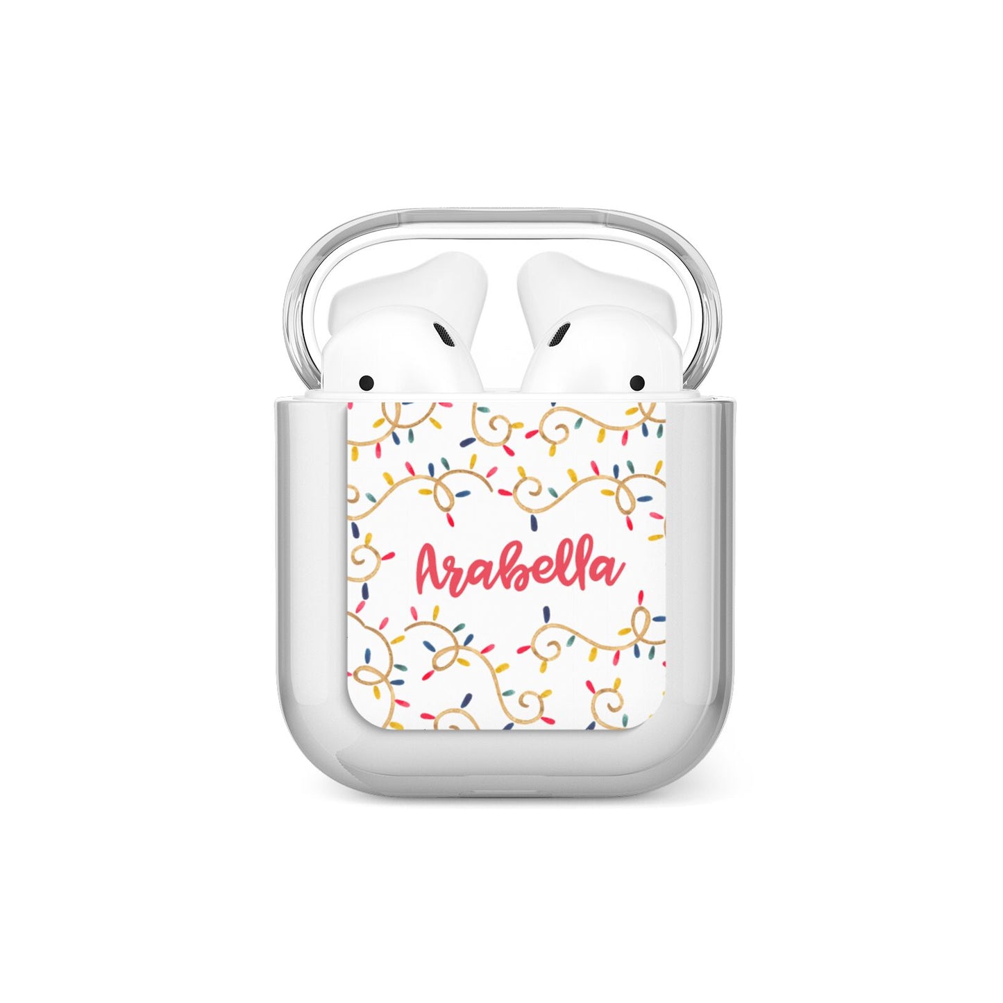 Christmas Lights Pattern Custom AirPods Case
