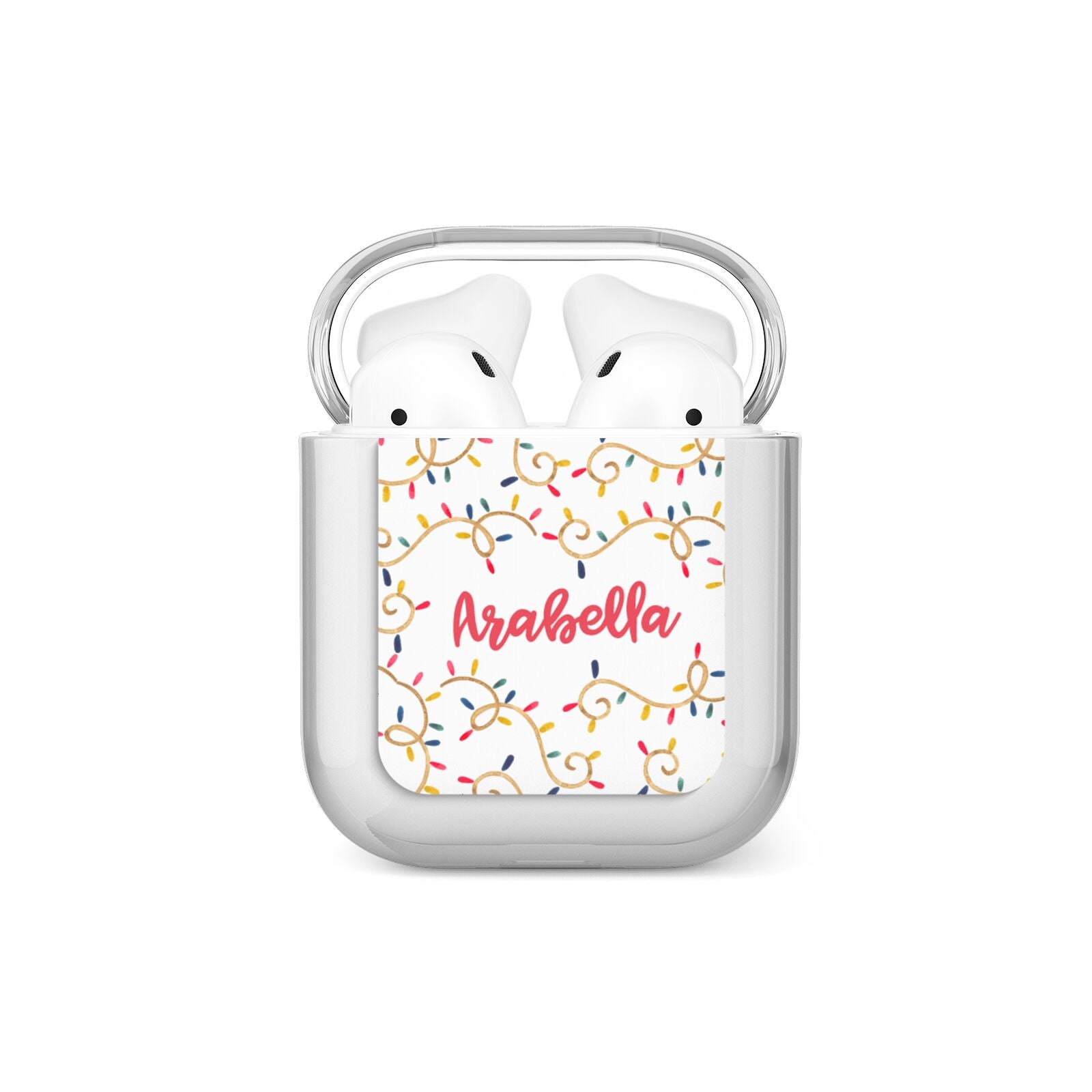 Christmas Lights Pattern Custom AirPods Case