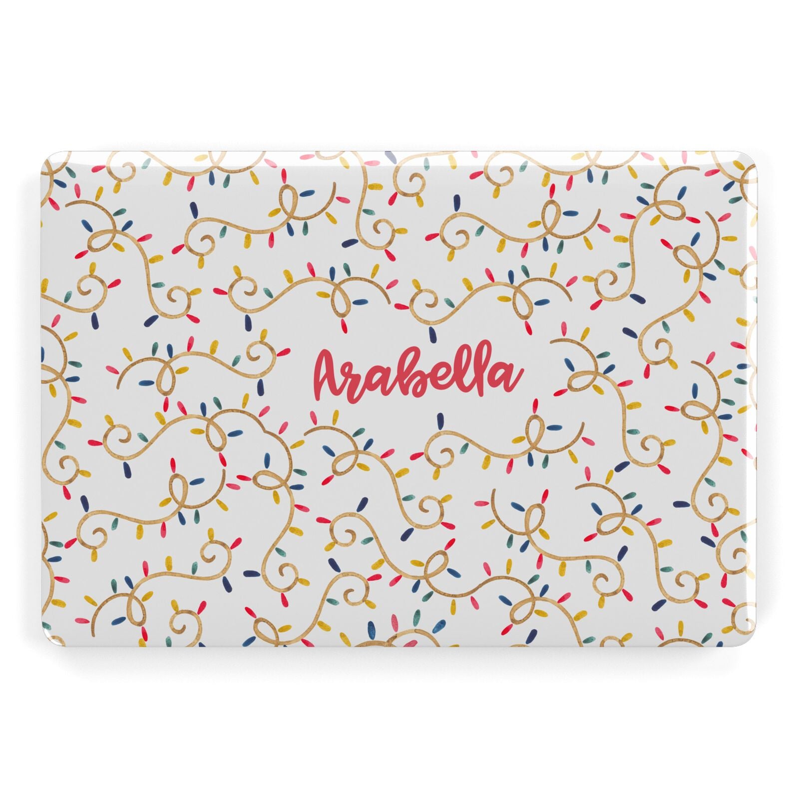 Christmas Lights Pattern Custom Apple MacBook Case