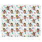 Christmas Lights Photo Face Personalised Wrapping Paper Alternative