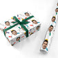 Christmas Lights Photo Face Personalised Wrapping Paper