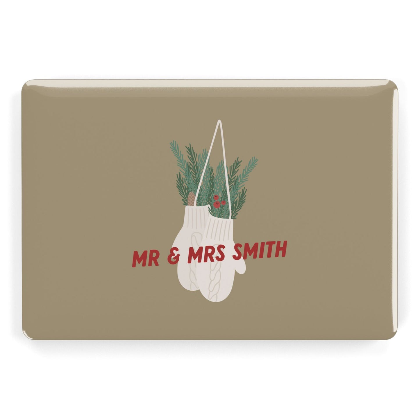 Christmas Mittens Pattern Apple MacBook Case