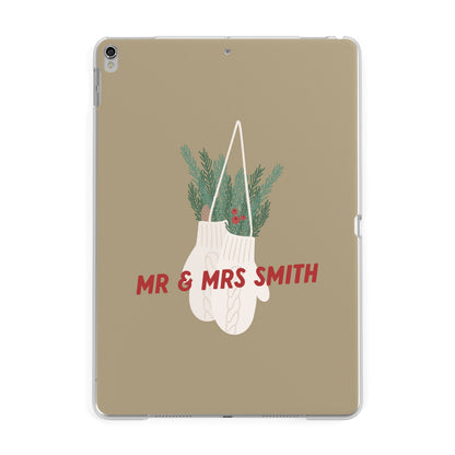 Christmas Mittens Pattern Apple iPad Silver Case