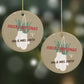 Christmas Mittens Pattern Round Decoration on Christmas Background