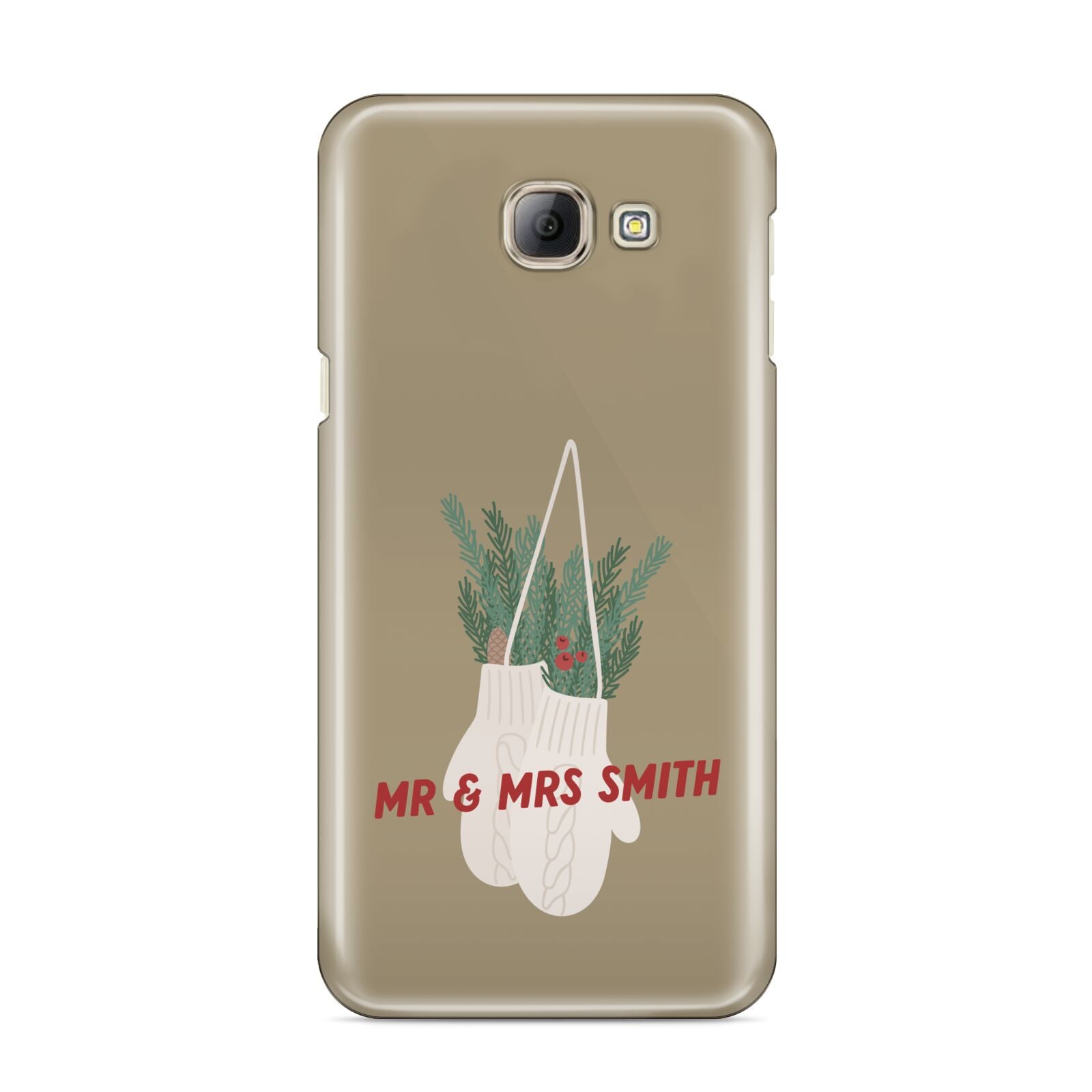 Christmas Mittens Pattern Samsung Galaxy A8 2016 Case