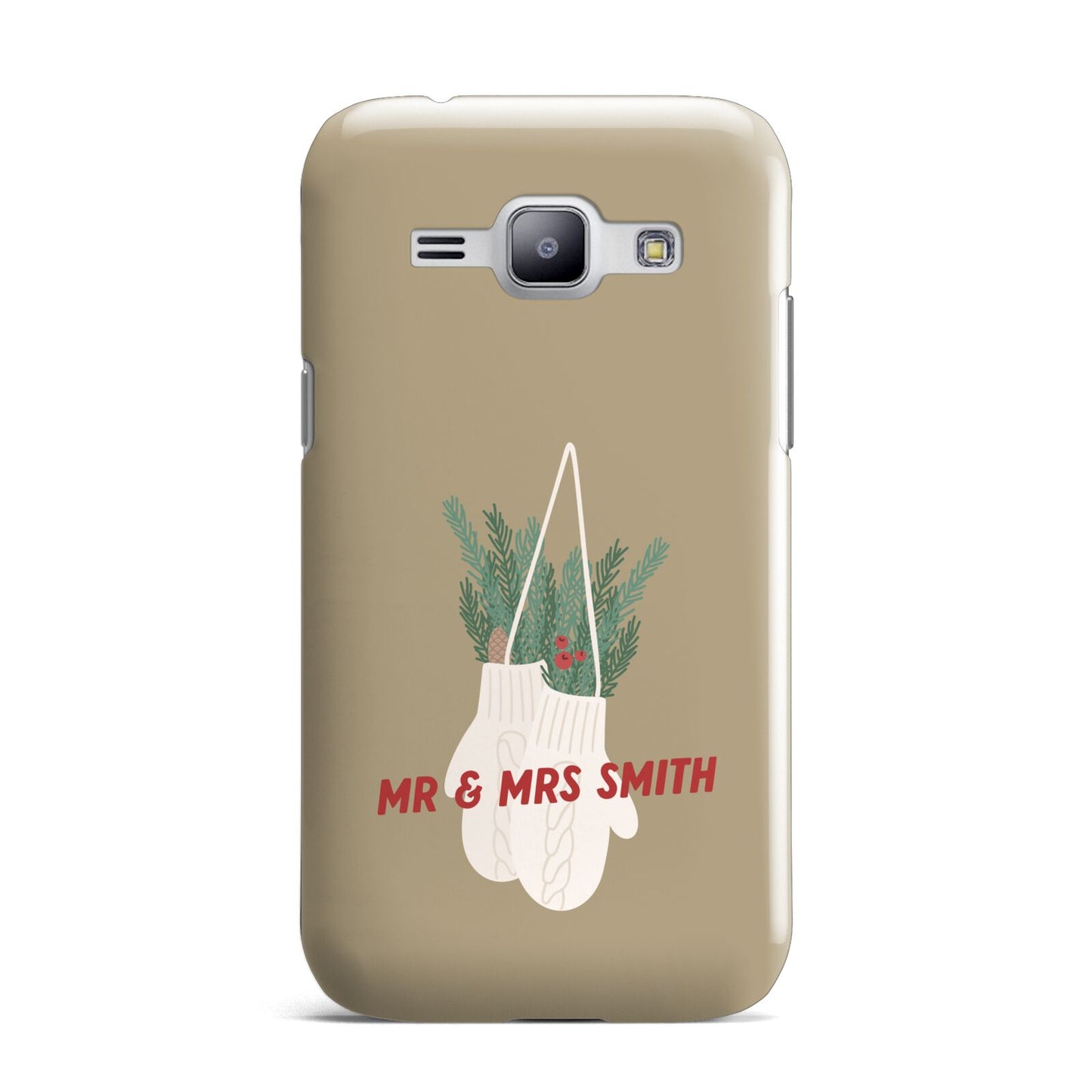 Christmas Mittens Pattern Samsung Galaxy J1 2015 Case