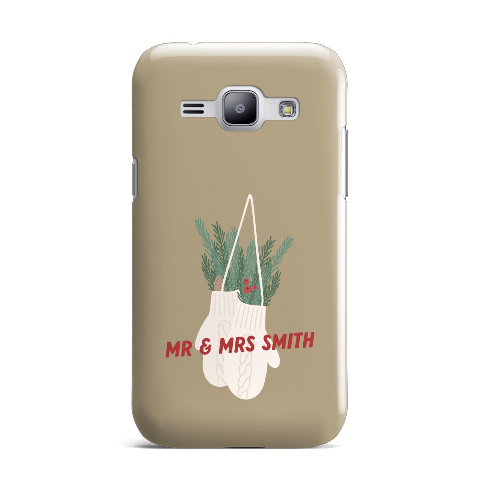 Christmas Mittens Pattern Samsung Galaxy J1 2015 Case