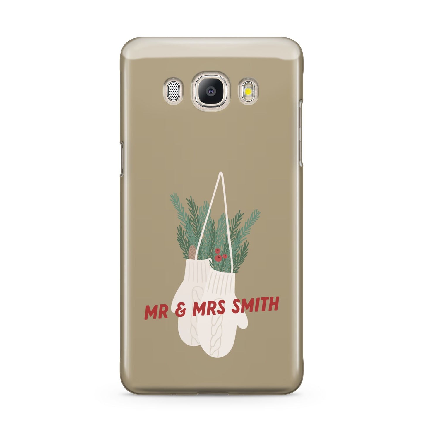 Christmas Mittens Pattern Samsung Galaxy J5 2016 Case