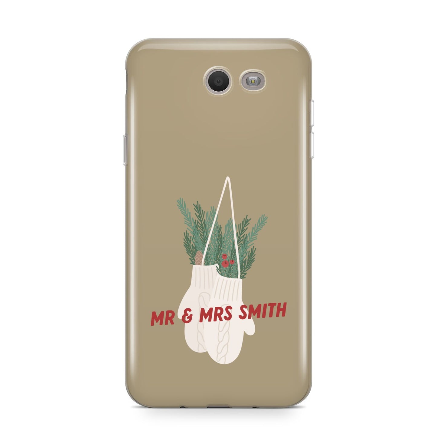 Christmas Mittens Pattern Samsung Galaxy J7 2017 Case