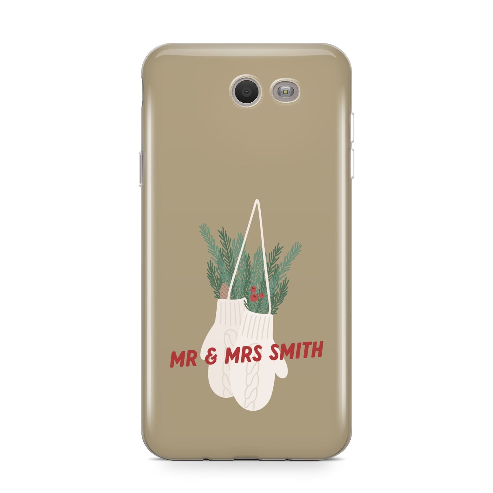 Christmas Mittens Pattern Samsung Galaxy J7 2017 Case