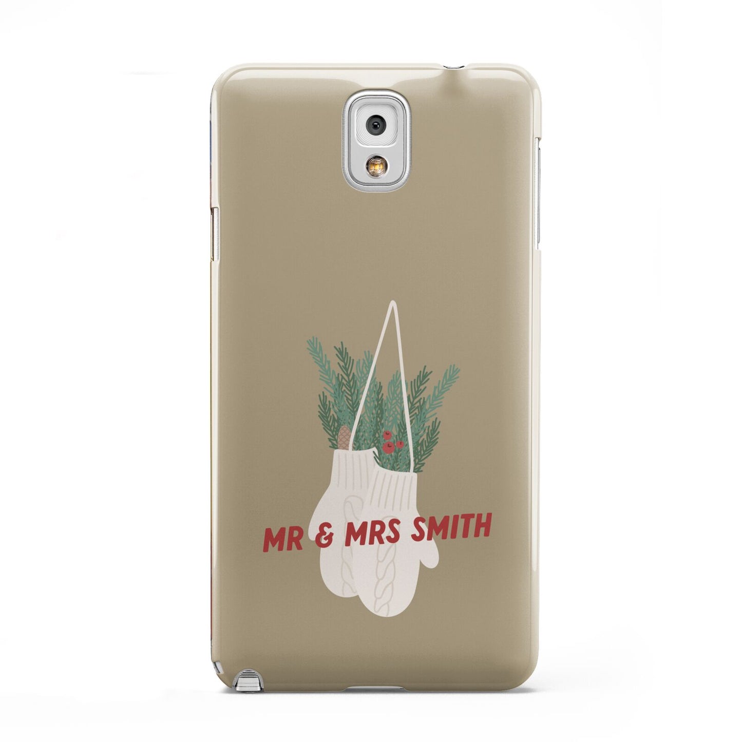 Christmas Mittens Pattern Samsung Galaxy Note 3 Case
