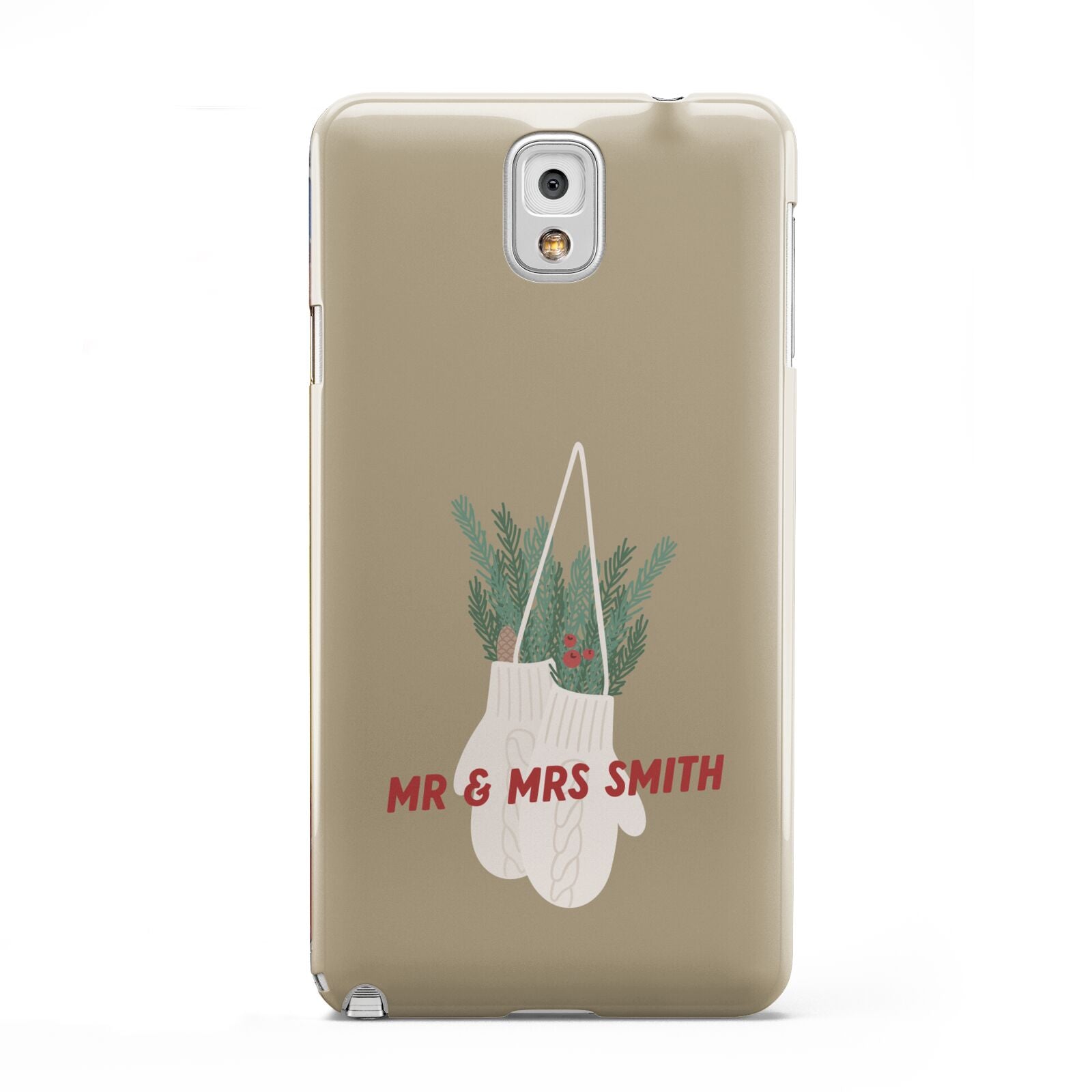 Christmas Mittens Pattern Samsung Galaxy Note 3 Case