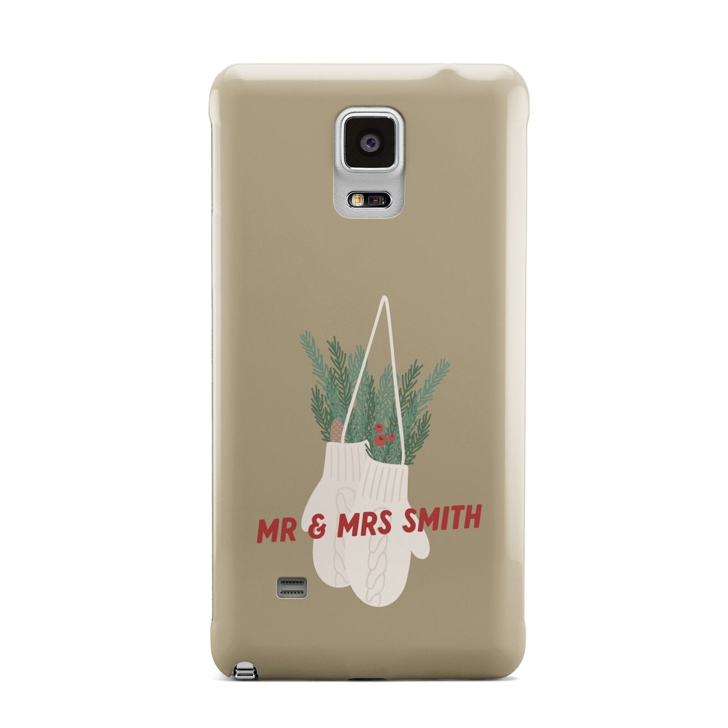 Christmas Mittens Pattern Samsung Galaxy Note 4 Case