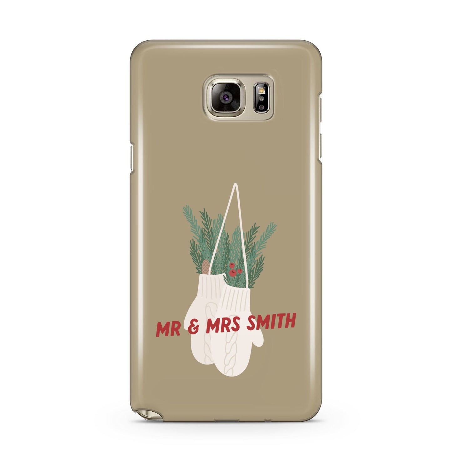Christmas Mittens Pattern Samsung Galaxy Note 5 Case