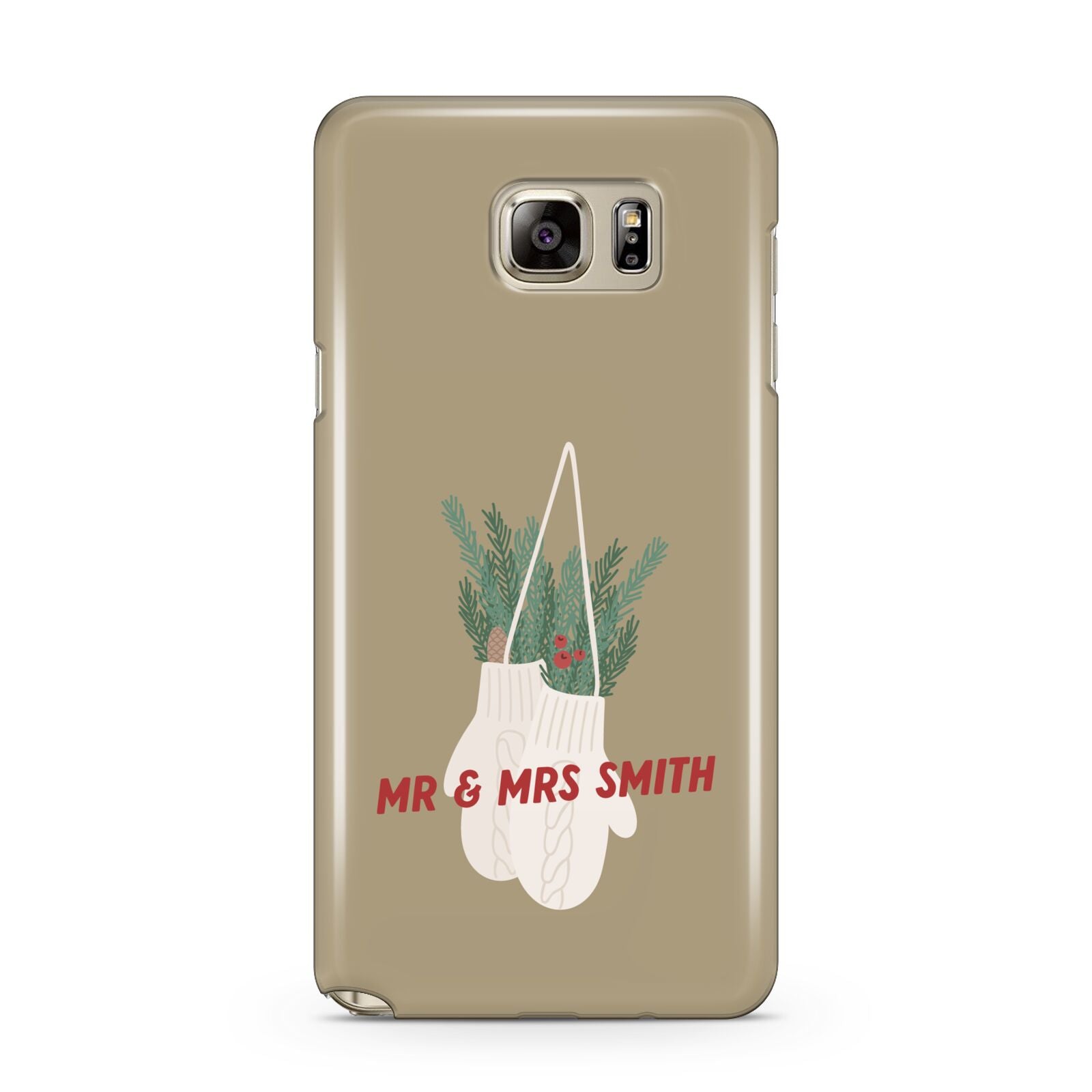 Christmas Mittens Pattern Samsung Galaxy Note 5 Case