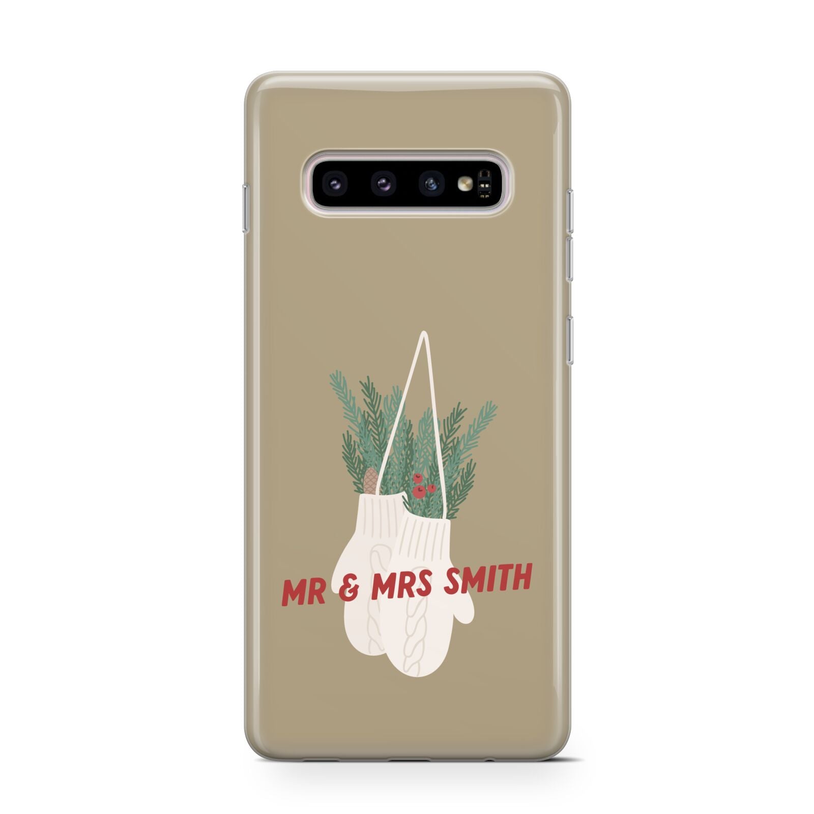 Christmas Mittens Pattern Samsung Galaxy S10 Case