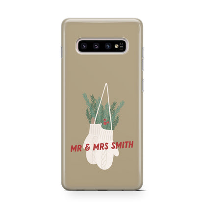 Christmas Mittens Pattern Samsung Galaxy S10 Case