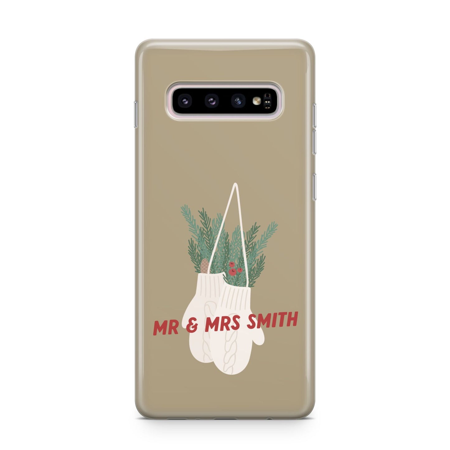 Christmas Mittens Pattern Samsung Galaxy S10 Plus Case