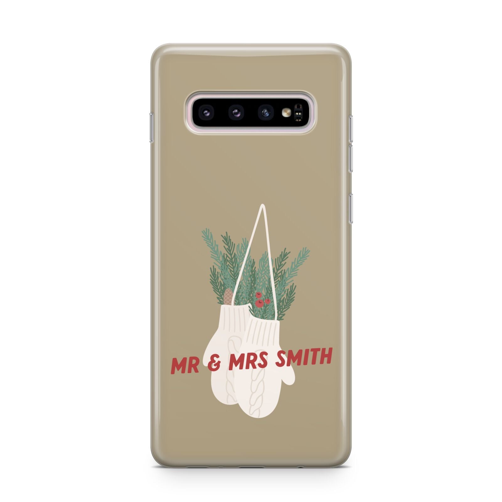 Christmas Mittens Pattern Samsung Galaxy S10 Plus Case