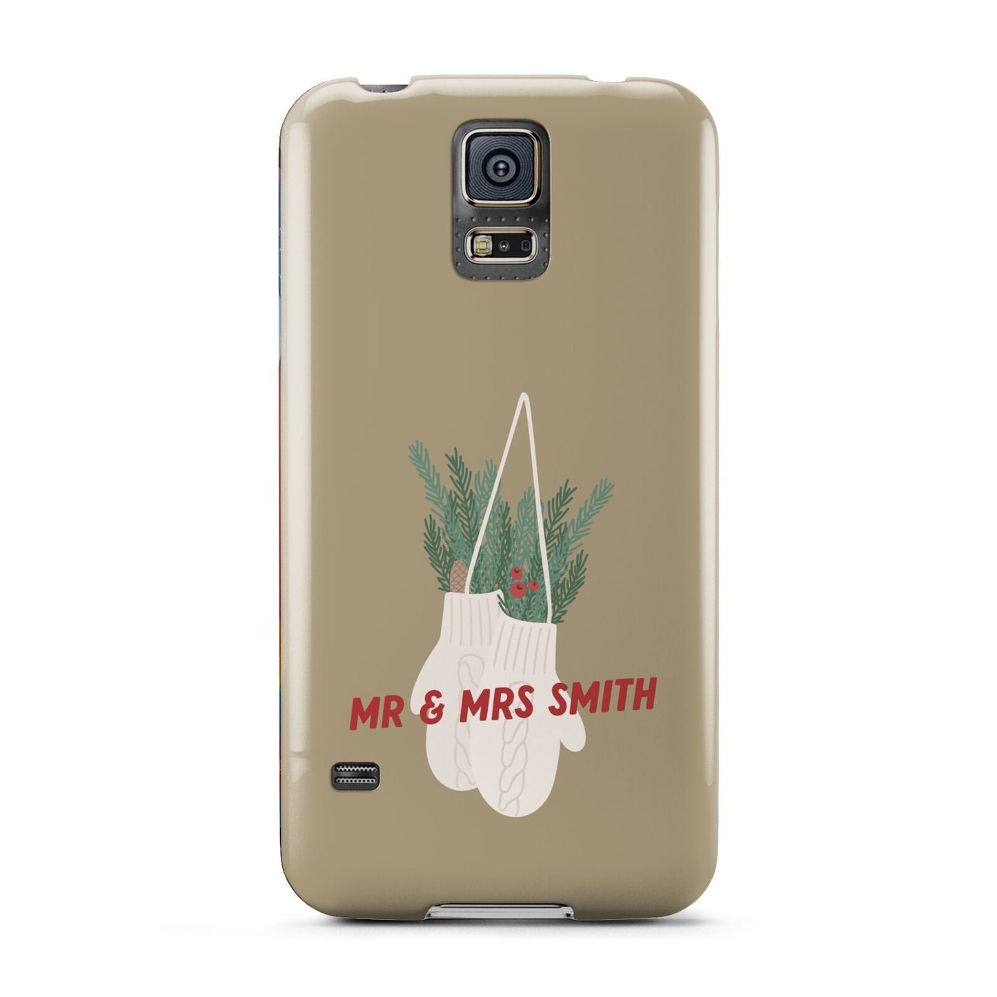 Christmas Mittens Pattern Samsung Galaxy S5 Case