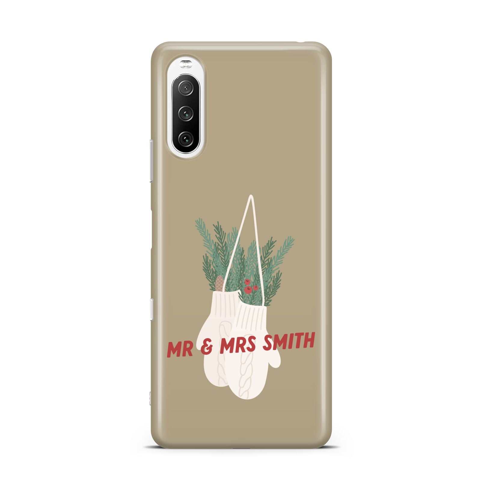 Christmas Mittens Pattern Sony Xperia 10 III Case