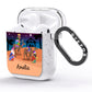 Christmas Nativity Scene with Name AirPods Glitter Case Side Image