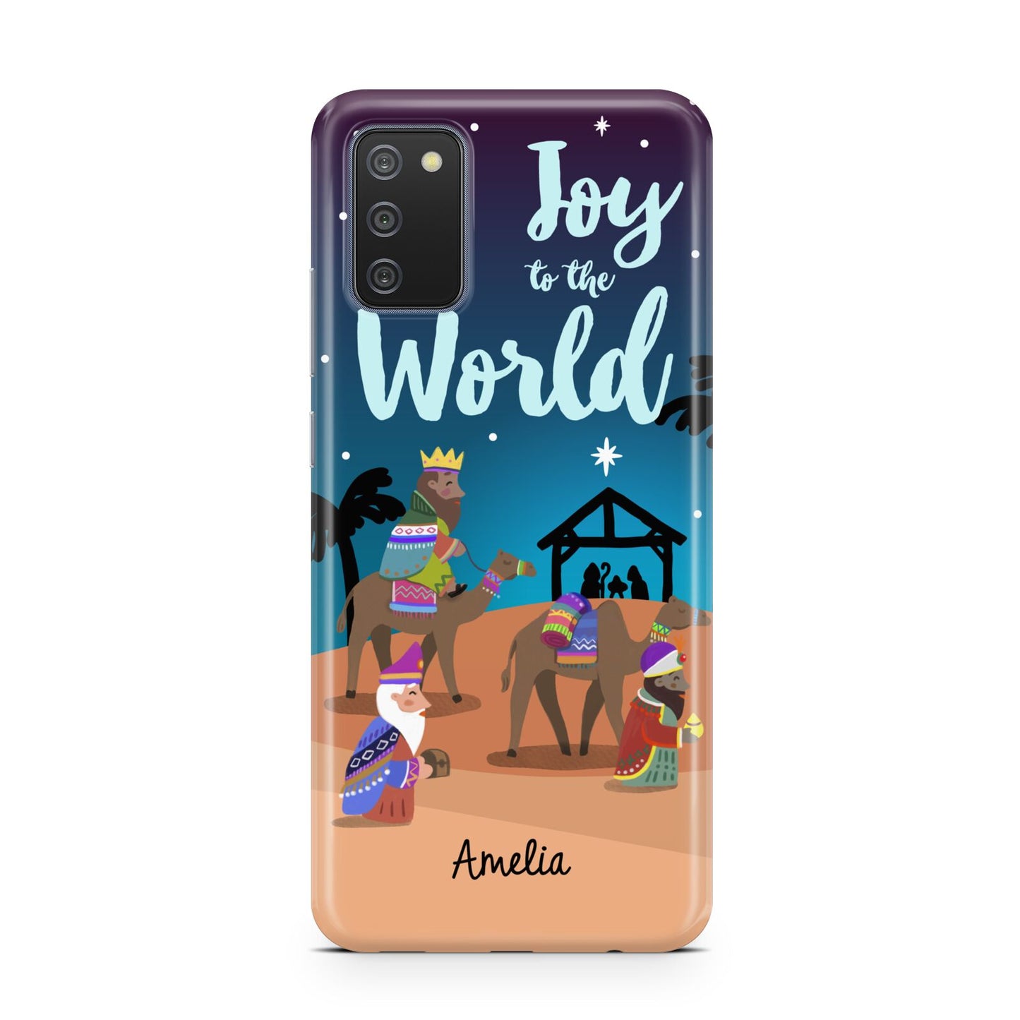 Christmas Nativity Scene with Name Samsung A02s Case