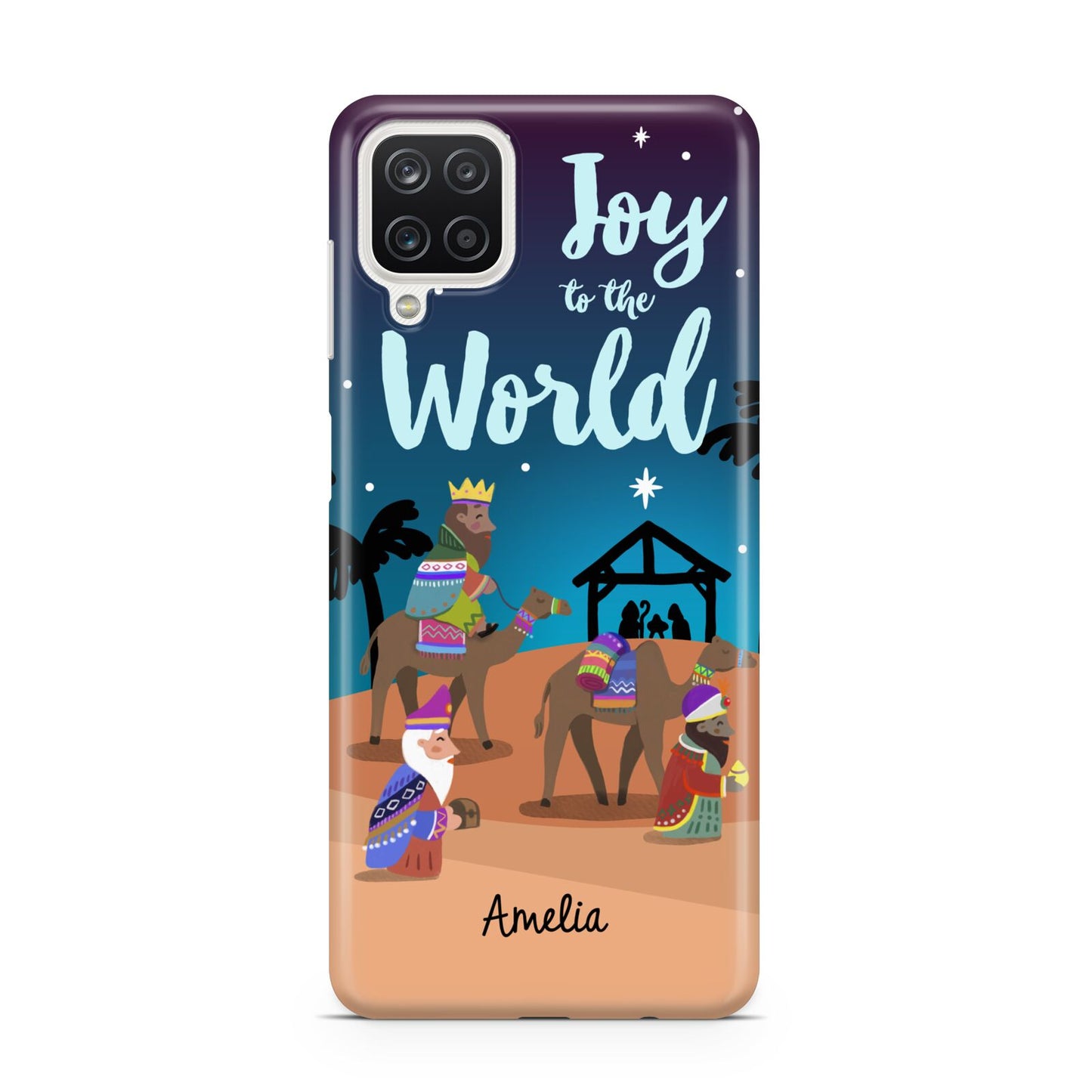 Christmas Nativity Scene with Name Samsung A12 Case