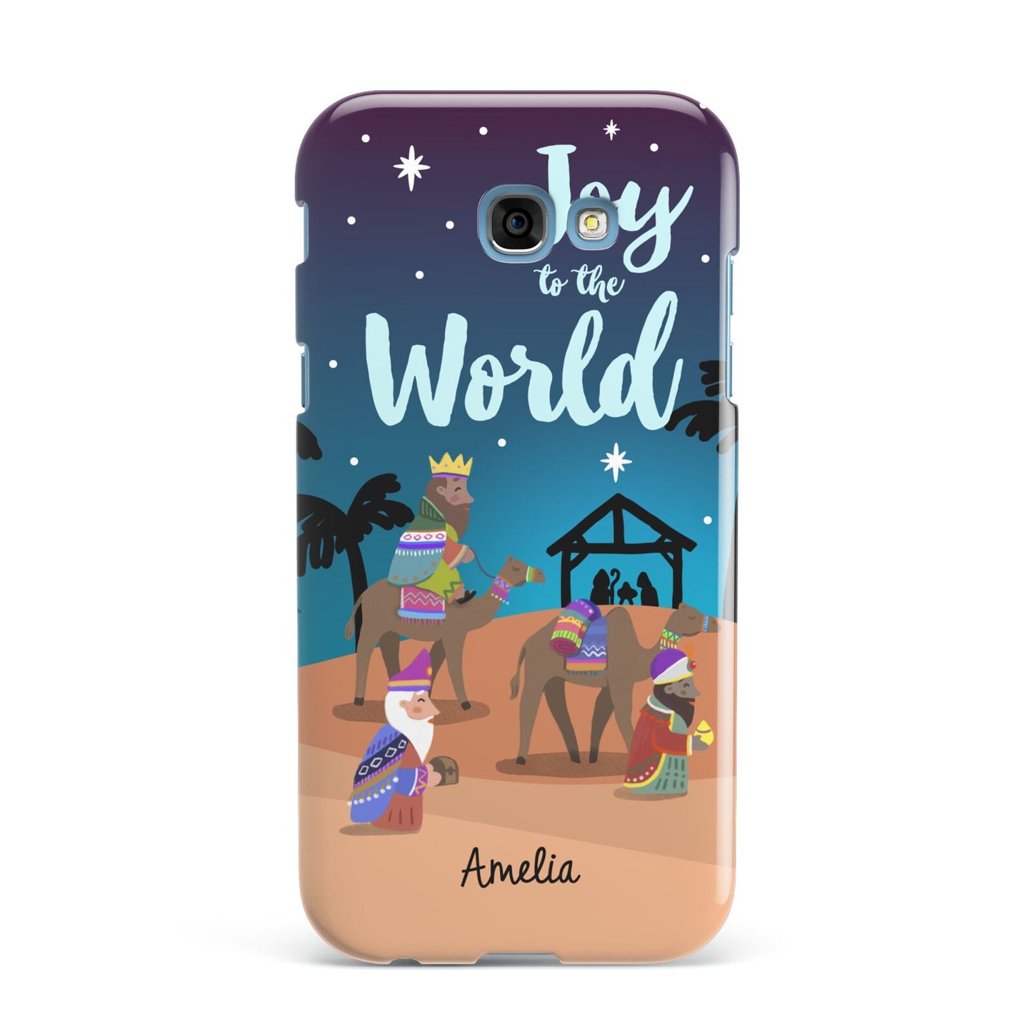 Christmas Nativity Scene with Name Samsung Galaxy A7 2017 Case