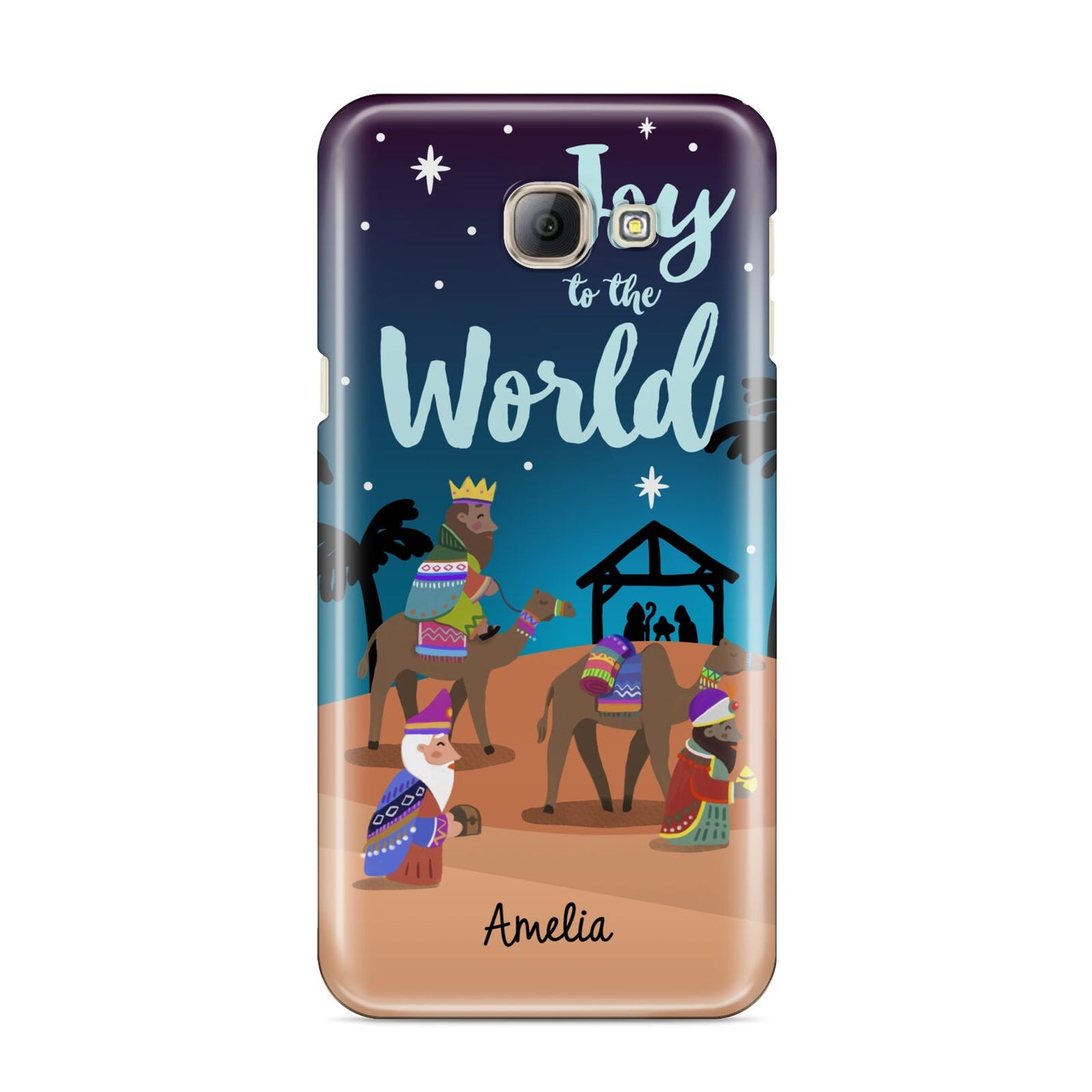 Christmas Nativity Scene with Name Samsung Galaxy A8 2016 Case
