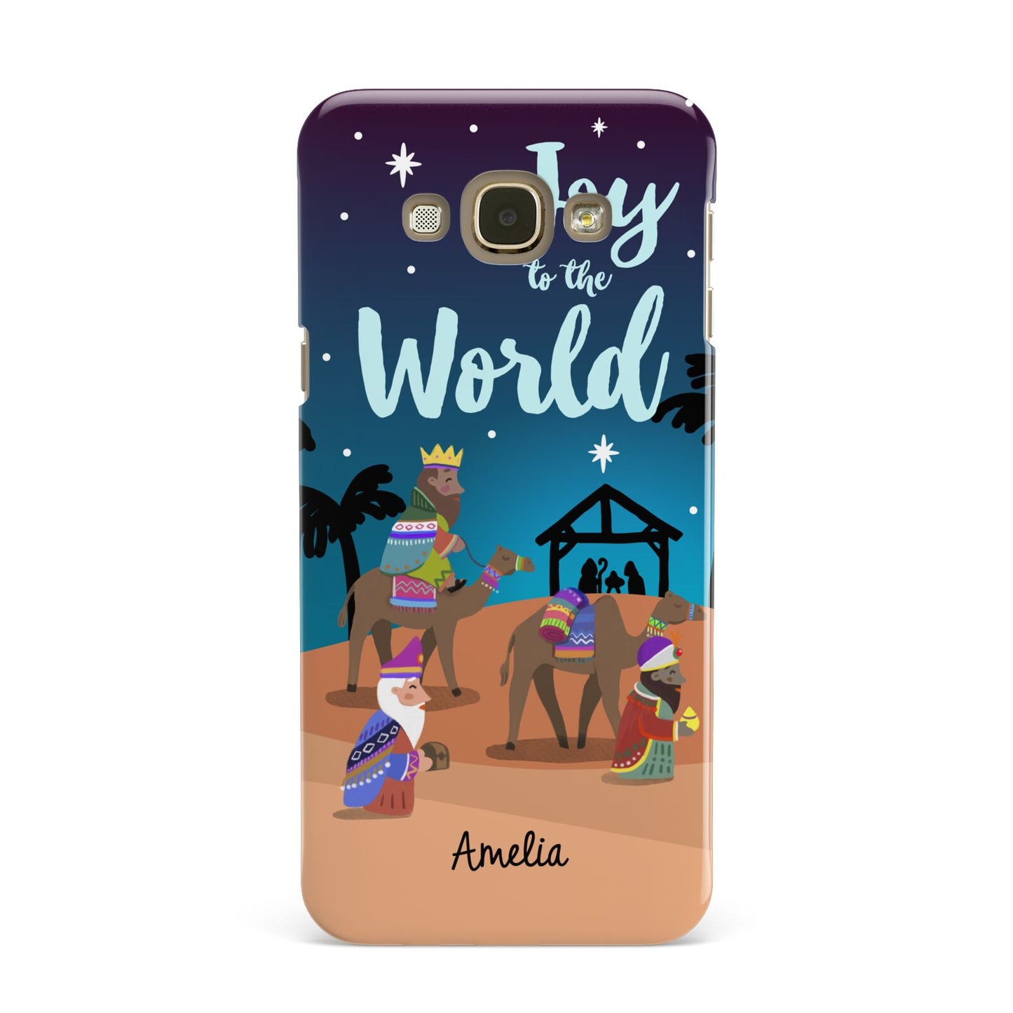 Christmas Nativity Scene with Name Samsung Galaxy A8 Case
