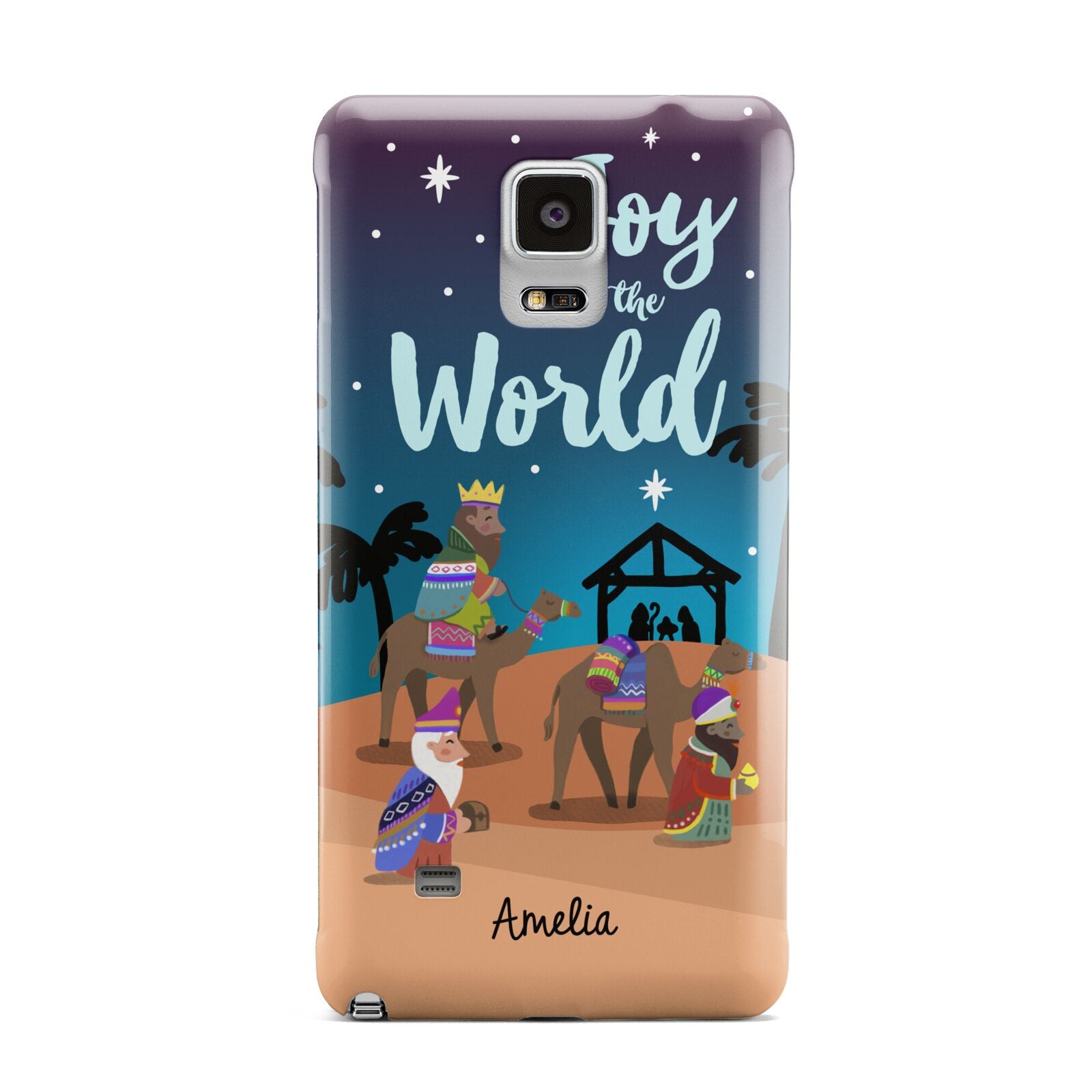 Christmas Nativity Scene with Name Samsung Galaxy Note 4 Case