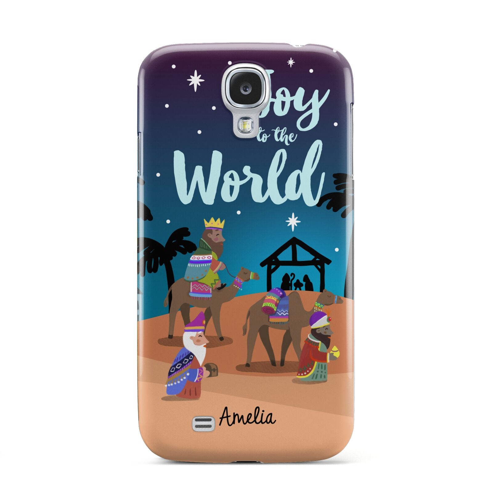 Christmas Nativity Scene with Name Samsung Galaxy S4 Case