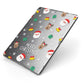 Christmas Pattern Apple iPad Case on Grey iPad Side View