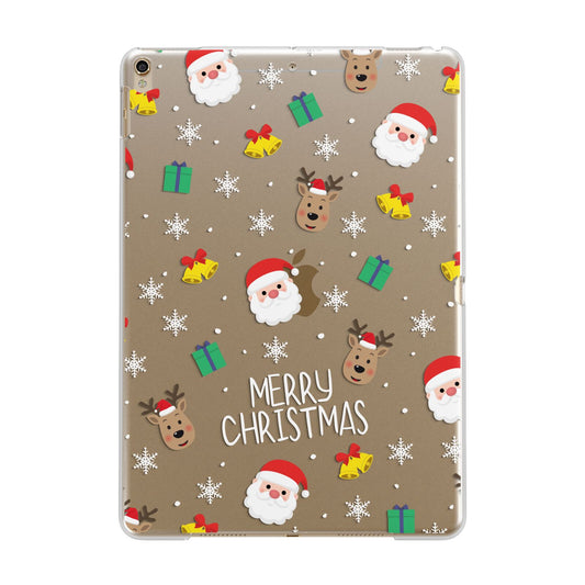 Christmas Pattern Apple iPad Gold Case