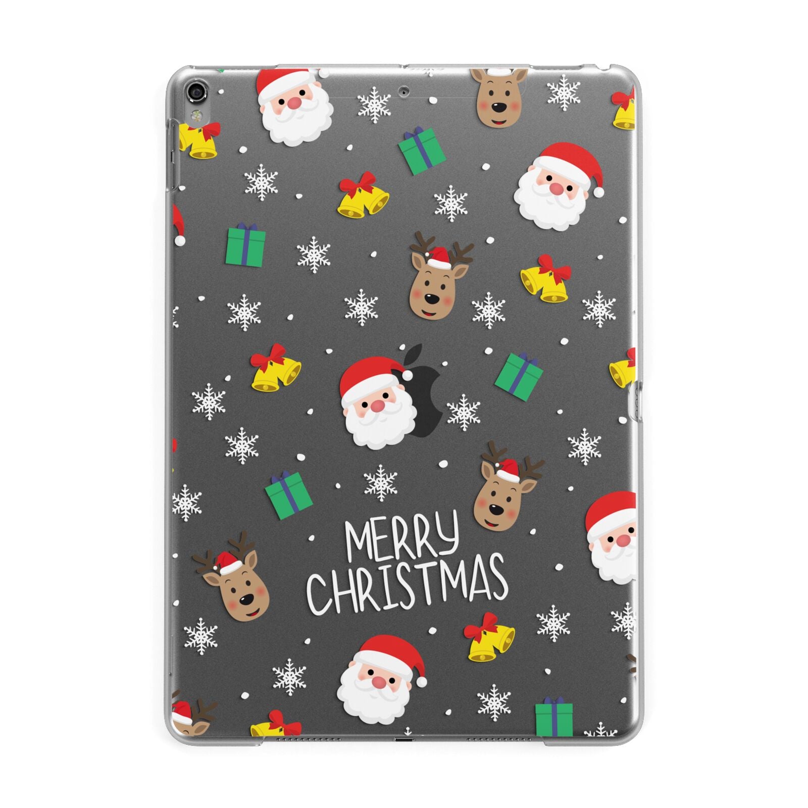 Christmas Pattern Apple iPad Grey Case