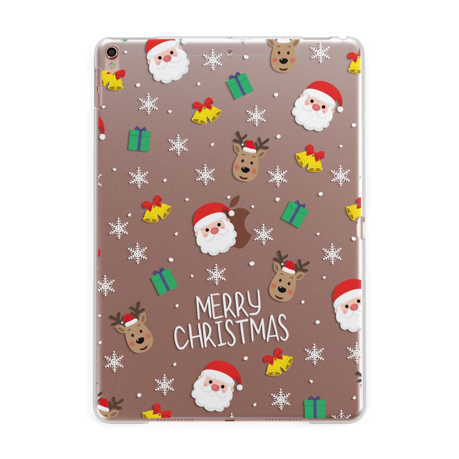 Christmas Pattern Apple iPad Rose Gold Case