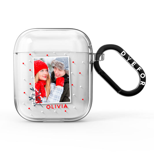 Christmas Personalised Photo AirPods Clear Case