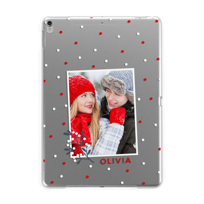 Christmas Personalised Photo Apple iPad Silver Case