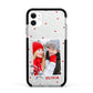 Christmas Personalised Photo Apple iPhone 11 in White with Black Impact Case