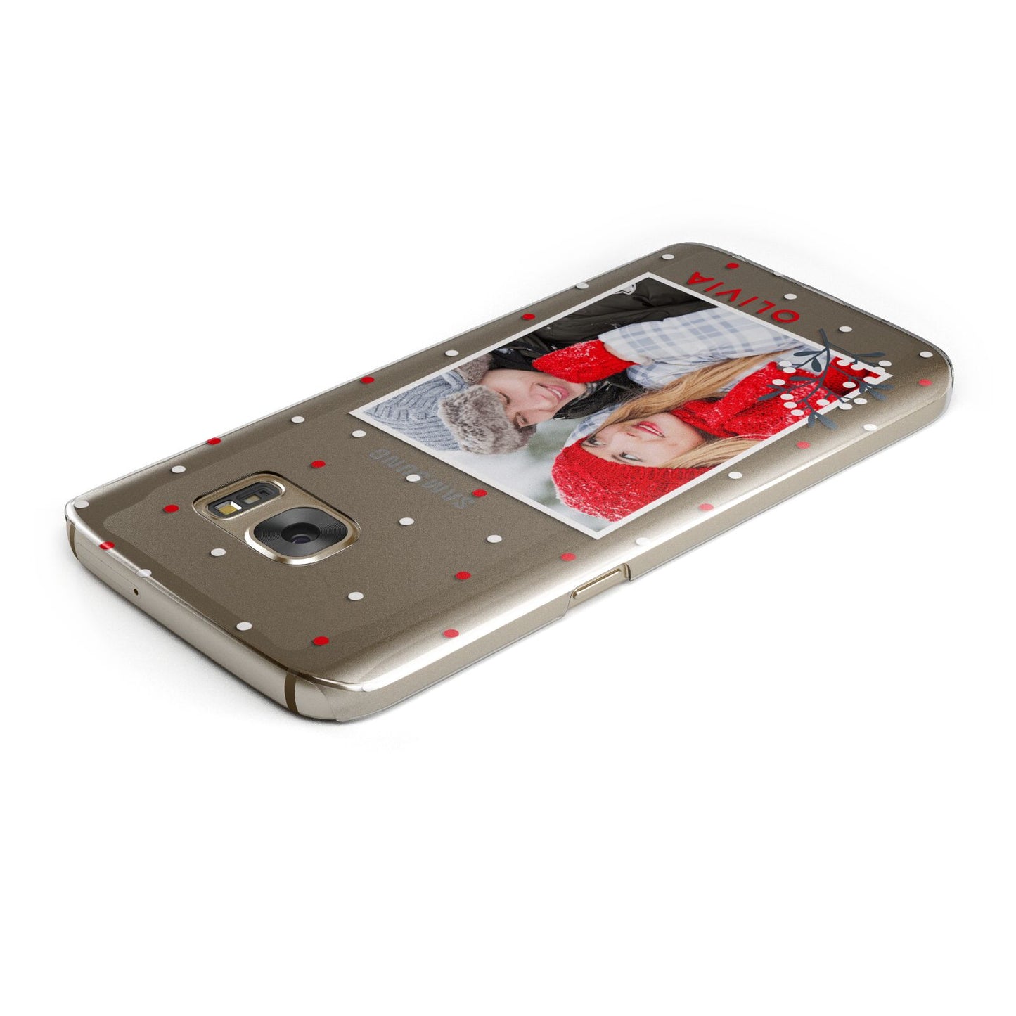 Christmas Personalised Photo Samsung Galaxy Case Top Cutout