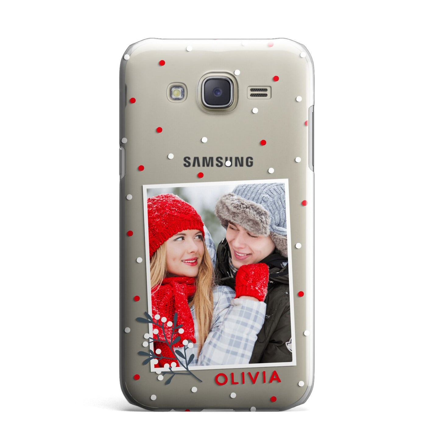 Christmas Personalised Photo Samsung Galaxy J7 Case