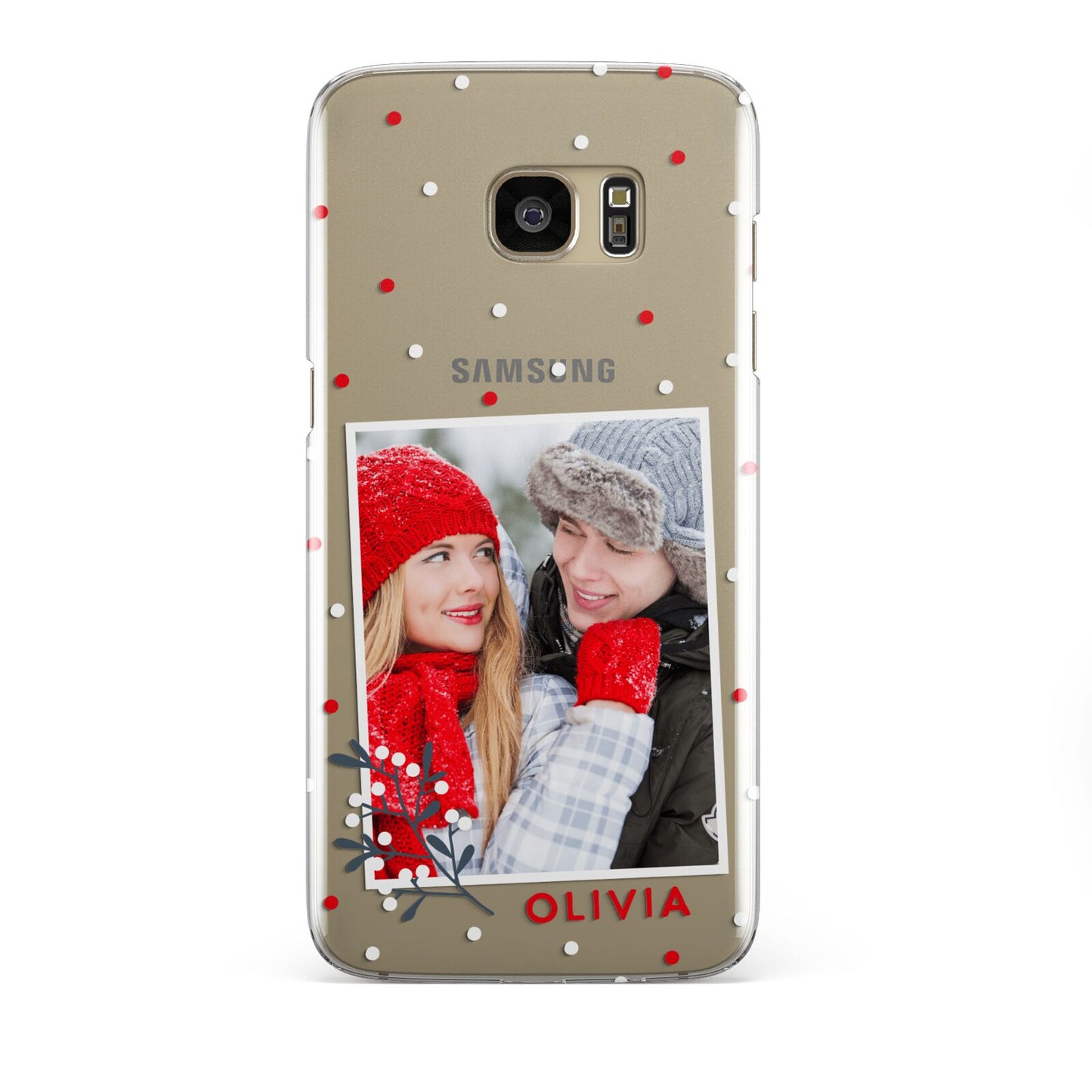 Christmas Personalised Photo Samsung Galaxy S7 Edge Case