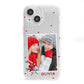 Christmas Personalised Photo iPhone 13 Mini Clear Bumper Case